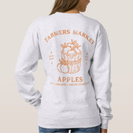 Sudadera Manzanas del Mercado de Agricultores - Gráfico Vin