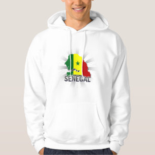 Sudadera Mapa 2,0 de la bandera de Senegal