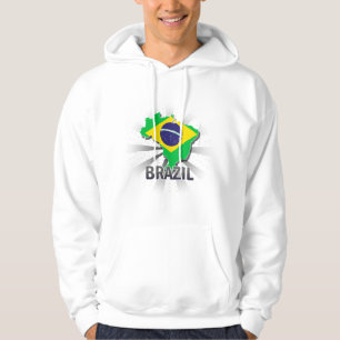 Sudadera Mapa 2,0 de la bandera del Brasil