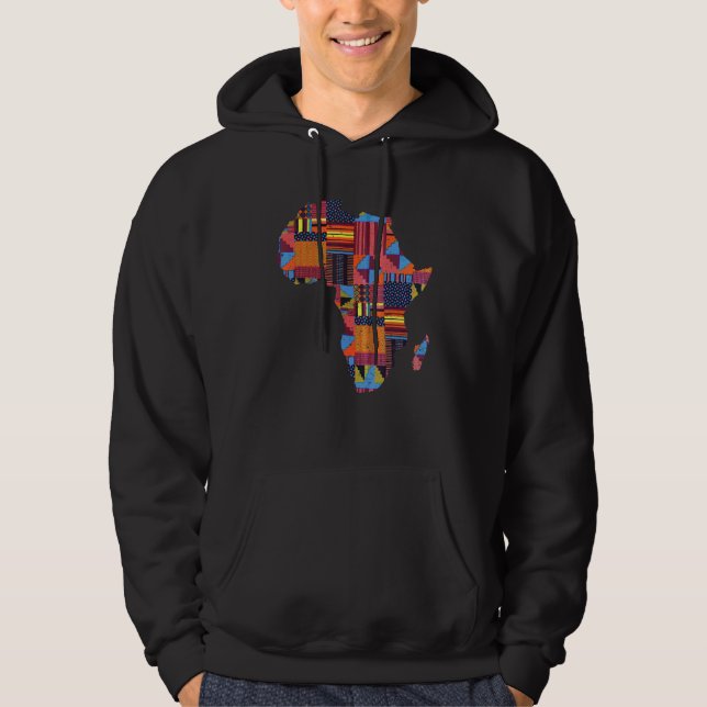 Sudadera Mapa Africano de Guay para Hombres Mujeres Tradici (Anverso)