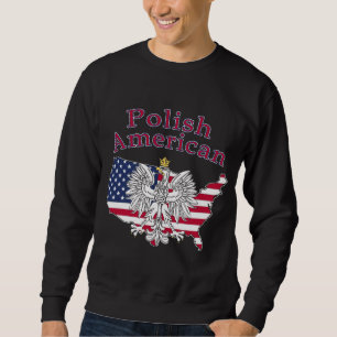 Sudadera Mapa americano de Polonia