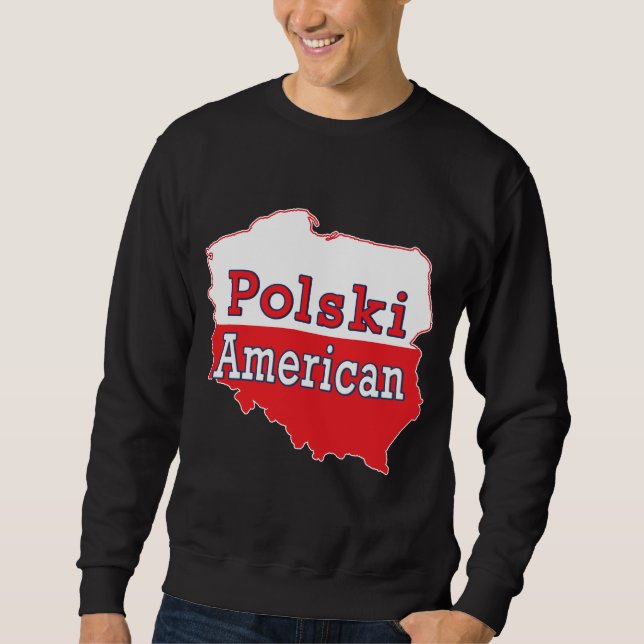Sudadera Mapa americano de Polski (Anverso)