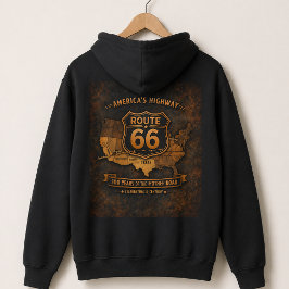 Sudadera Mapa de 100 años de la Carretera de Retro América