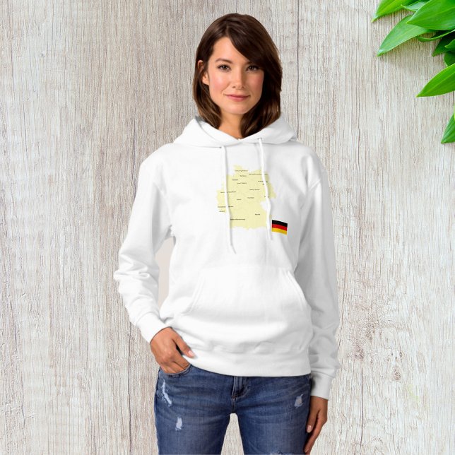 Sudadera Mapa de Alemania con estados y capitales (Subido por el creador)