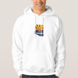 Sudadera Mapa de Arizona con forma de bandera estatal de Ar