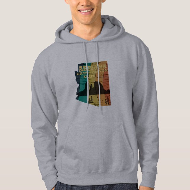 Sudadera Mapa de Arizona Sedona del gran cañón del paisaje  (Anverso)