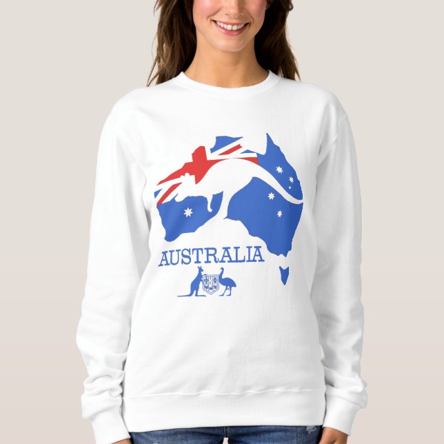 Sudadera Mapa de Australia (Anverso)