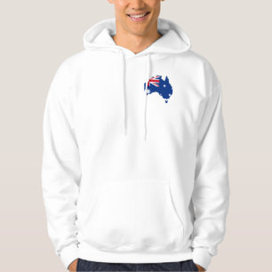Sudadera mapa de bandera de australia