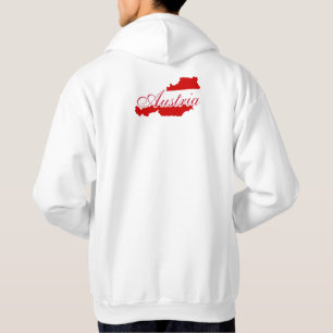 Sudadera Mapa de bandera de Austria