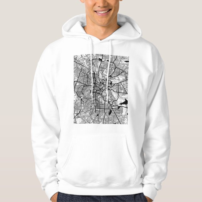 Sudadera Mapa de Bengaluru Karnataka (Anverso)