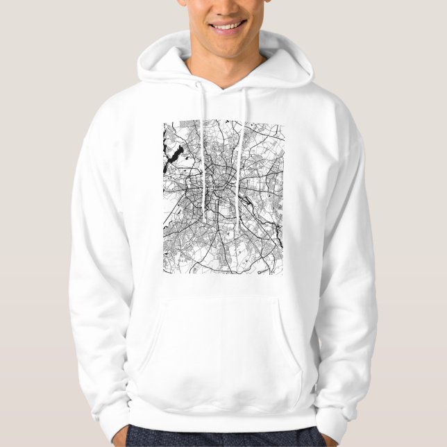 Sudadera Mapa de Berlín Alemania (Anverso)
