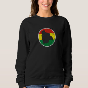 Sudadera Mapa de Bolivia Orgulloso Bandera de Bolivia