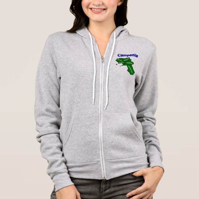 Sudadera Mapa de Campania con Provincias (Anverso)
