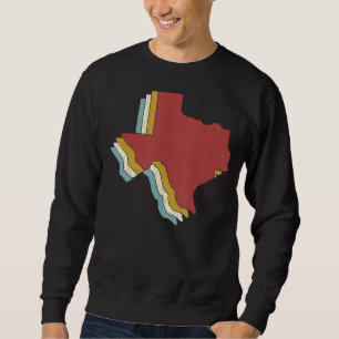Sudadera Mapa de cosechas del estado de Retro USA Texas