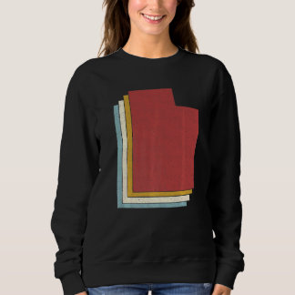 Sudadera Mapa de cosechas del estado de Retro USA Utah