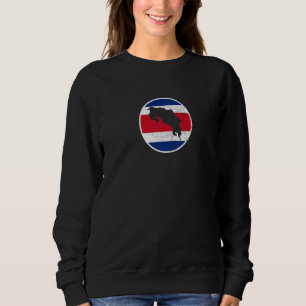 Sudadera Mapa de Costa Rica Orgullosa bandera costarricense