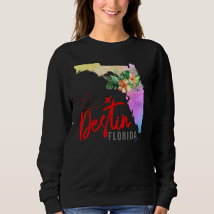 Sudadera Mapa de Destin Coincidencia Vacaciones Familia Chi