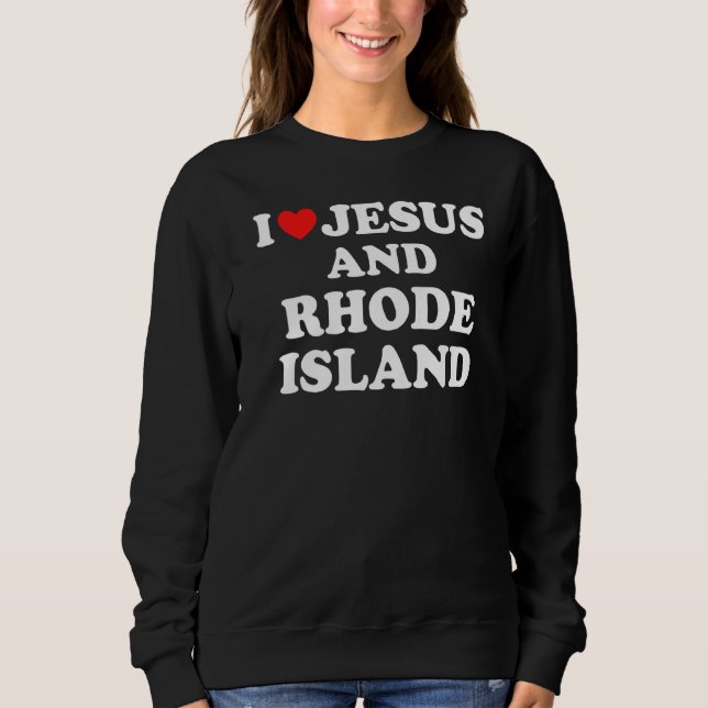 Sudadera Mapa De Eeuu Orgulloso Cristiano Yo Amo A Jesús Y  (Anverso)