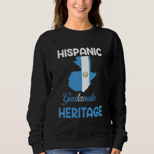 Sudadera Mapa de Guatemala Bandera Hispano Llanto