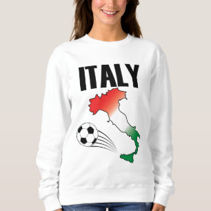 Sudadera Mapa de hinchas de fútbol de Italia Bola de futbol