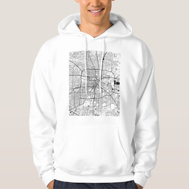 Sudadera Mapa de Houston Texas (Anverso)