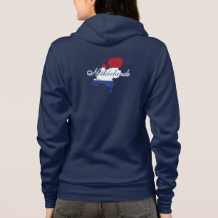 Sudadera Mapa de la bandera de los Países Bajos Souvenir Mo
