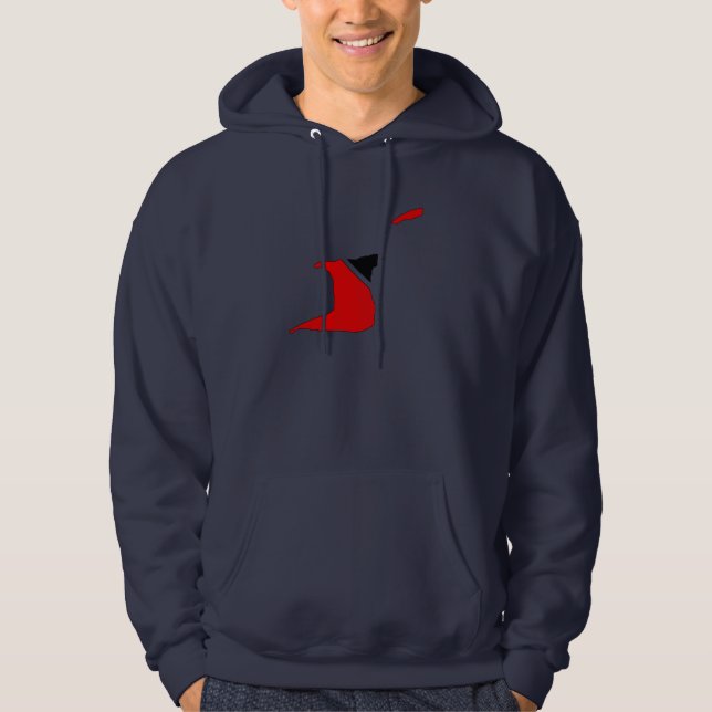 Sudadera Mapa de la bandera de Trinidad Trinidad y Tobago (Anverso)