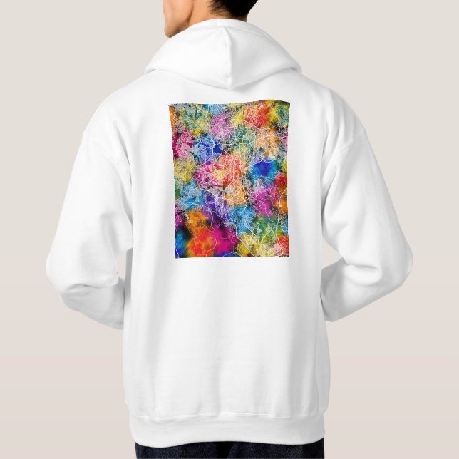 Sudadera Mapa de la ciudad de Addis Abeba Etiopía (Reverso)