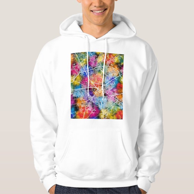 Sudadera Mapa de la ciudad de Amritsar Punjab (Anverso)