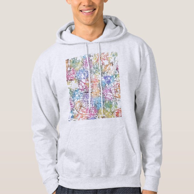 Sudadera Mapa de la ciudad de Bandung Indonesia (Anverso)