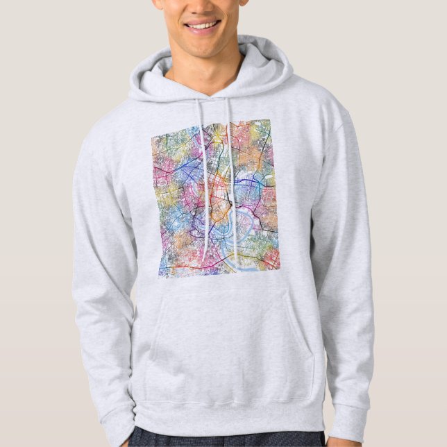 Sudadera Mapa de la ciudad de Bangkok Tailandia (Anverso)