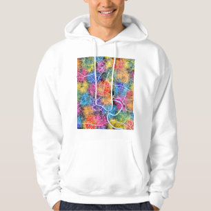 Sudadera Mapa de la ciudad de Bangkok Tailandia