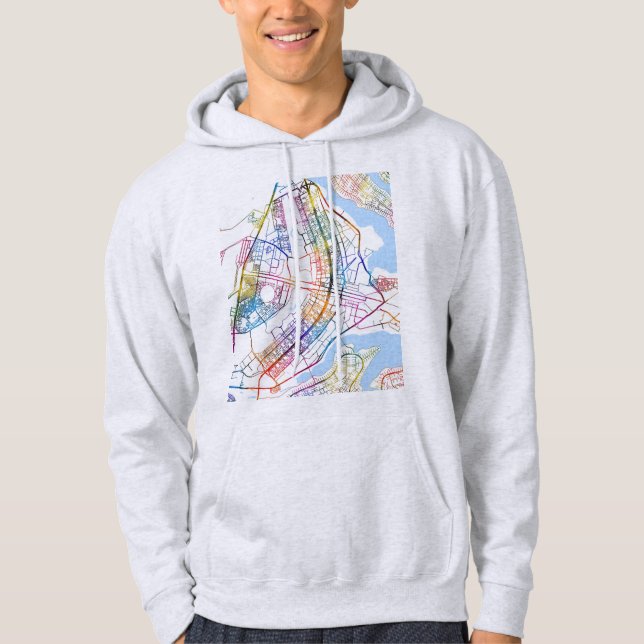Sudadera Mapa de la ciudad de Brasília Brasil (Anverso)