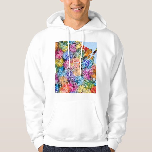Sudadera Mapa de la ciudad de Brisbane Australia (Anverso)