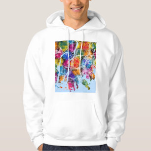 Sudadera Mapa de la ciudad de Busan Corea del Sur