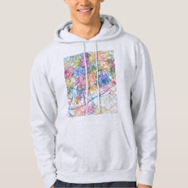 Sudadera Mapa de la ciudad de Casablanca Marruecos