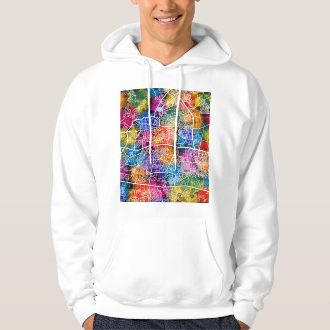 Sudadera Mapa de la ciudad de Chhatrapati Sambhajinagar Mah (Anverso)