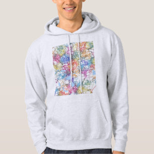 Sudadera Mapa de la ciudad de Coimbatore Tamil Nadu