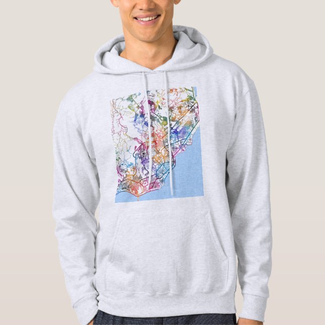 Sudadera Mapa de la ciudad de Davao Filipinas (Anverso)