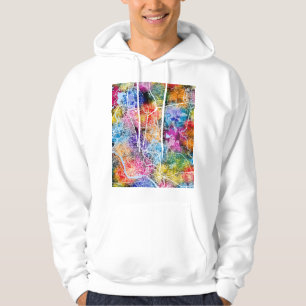 Sudadera Mapa de la ciudad de Dhaka Bangladesh