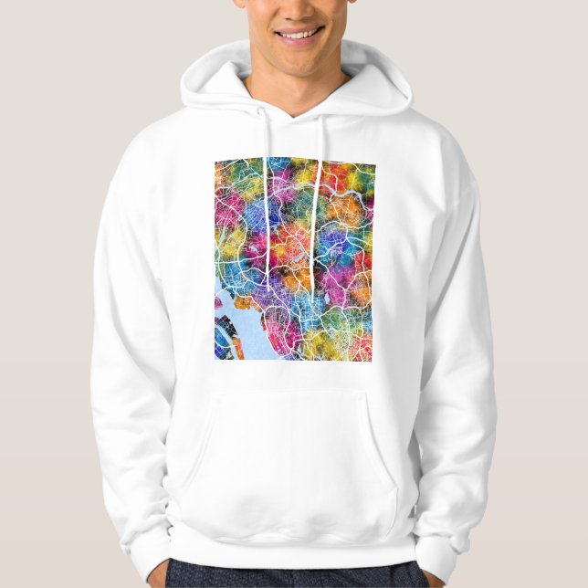Sudadera Mapa de la ciudad de Dongguan China (Anverso)