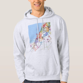Sudadera Mapa de la ciudad de Dubai Emiratos Árabes Unidos