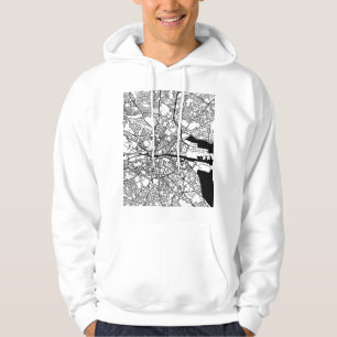 Sudadera Mapa de la ciudad de Dublín Irlanda