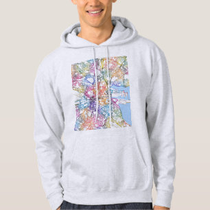 Sudadera Mapa de la ciudad de Dublín Irlanda