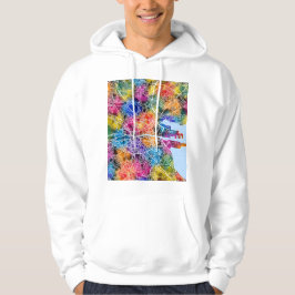 Sudadera Mapa de la ciudad de Dublín Irlanda