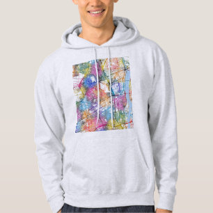 Sudadera Mapa de la ciudad de Giza Egipto