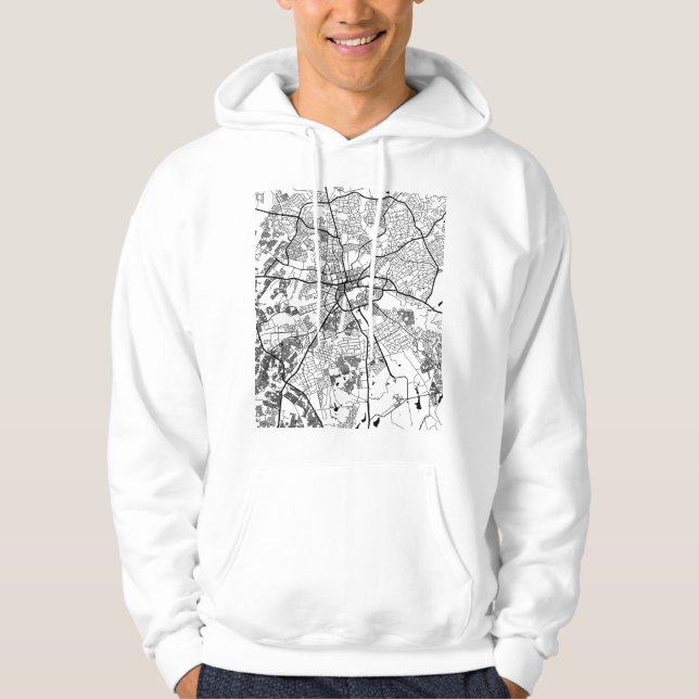 Sudadera Mapa de la ciudad de Harare Zimbabue (Anverso)