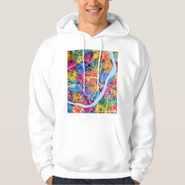 Sudadera Mapa de la ciudad de Howrah West Bengal