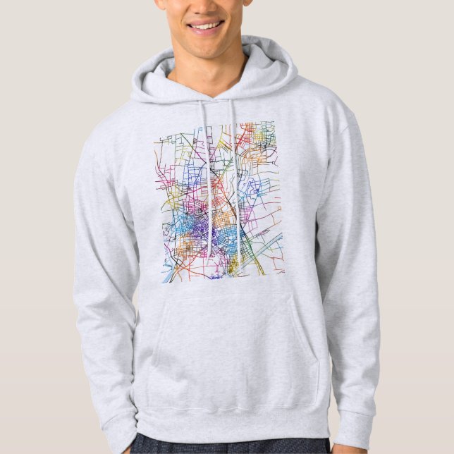 Sudadera Mapa de la ciudad de Huai'an China (Anverso)