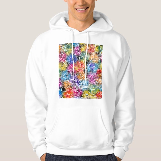 Sudadera Mapa de la ciudad de Johannesburgo Sudáfrica (Anverso)